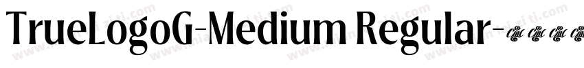 TrueLogoG-Medium Regular字体转换